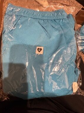Smart Scrubs Turquoise Kids Elastic Waist Joggers